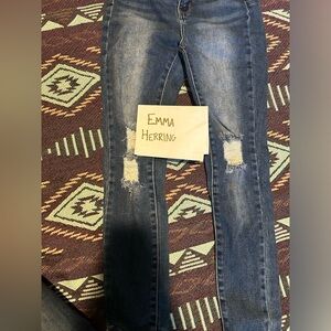 Wax skinny jeans